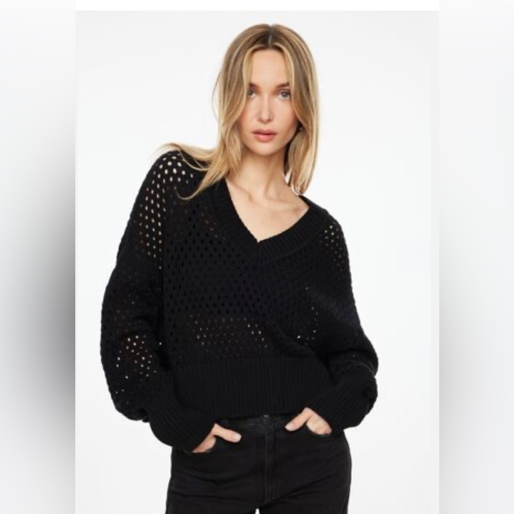 - Sweater Dynamite -XS but -oversized ! Open knit sweater -EUC 🖤😍​​
